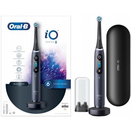 Szczoteczka magnetyczna Oral-B iO 8 Black iO8 czarna + ETUI