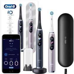 Zestaw szczoteczek elektrycznych Oral-B iO 9 Duo Black Onyx/Rose 2 szt