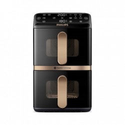 Frytkownica beztłuszczowa dwukomorowa Philips Ovi Airfryer 10l NA462/70